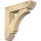 Ekena Millwork Imperial Slat Rough Sawn Bracket w/ Offset Brace, Douglas Fir, 6"W x 22"D x 22"H BKT0604X22X22IMP06RDF - alternate 1